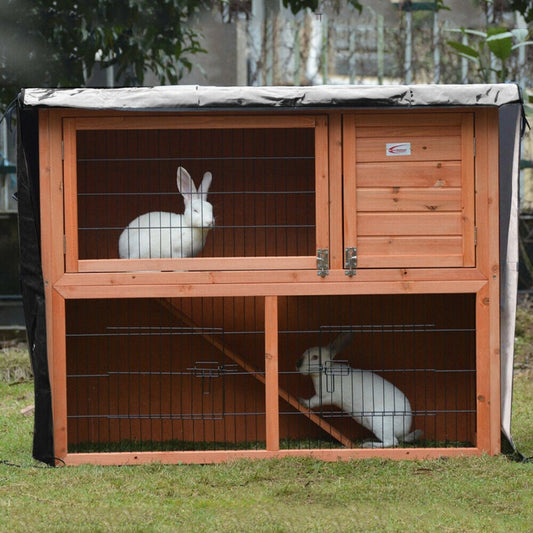 Bunny Rabbit Hutch Cover For Winter Garden Outdoor Waterproof Small